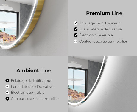Illumination LED Miroir Sur Mesure Eclairage Salle De Bain L228 #2