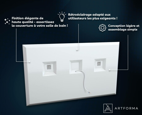 Miroir Avec LED Illumination Salle De Bain - SlimLineL78 #3