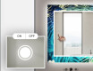 Miroir Décoratif Rétroéclairé Pour La Salle De Bains - Tropical #4