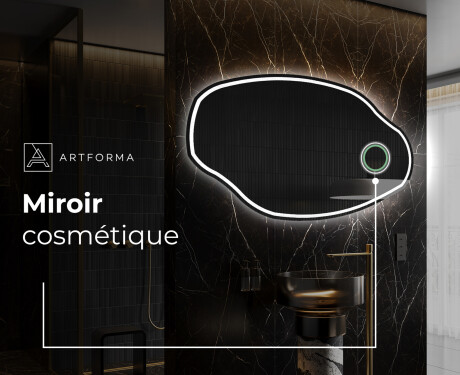 Miroir de salle de bains LED de forme irrégulière O223 #6