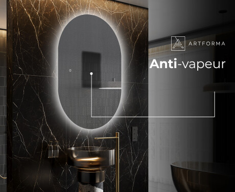 Vertical Illumination LED Miroir Sur Mesure Eclairage Salle De Bain L229 #8