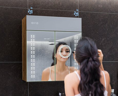 Armoire De Toilette À Miroir Lumineux - L55 Emily 66,5 x 72cm #7