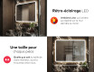 Arrondie Illumination LED Miroir Sur Mesure Eclairage Salle De Bain L141 #5